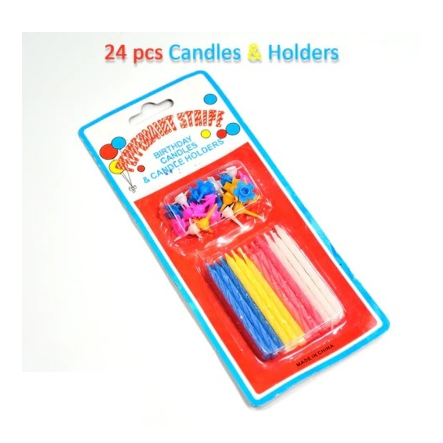 Birthday Party Candles (Pack Of 24 Pcs)